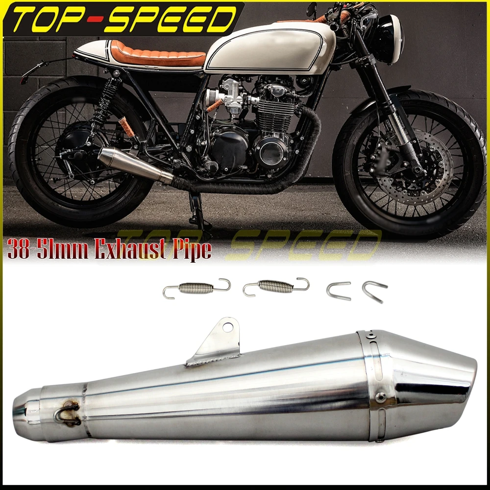 38-51 мм глушитель выхлопной трубы модифицированная хвостовая система универсальная для мотоцикла 125cc-1000cc для уличного спорта гоночный скутер 
38-51 мм глушитель выхлопной трубы модифицированная хвостовая система универсальная для мотоцикла 125cc-1000cc для уличного спорта гоночный скутер