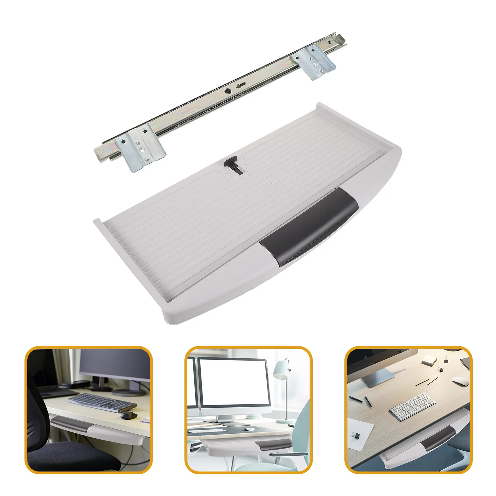 Комплект: большой выдвижной лоток для клавиатуры из АБС-пластика под стол, эргономичный органайзер для комфортного набора текста
Комплект: большой выдвижной лоток для клавиатуры из АБС-пластика под стол, эргономичный органайзер для комфортного набора текста