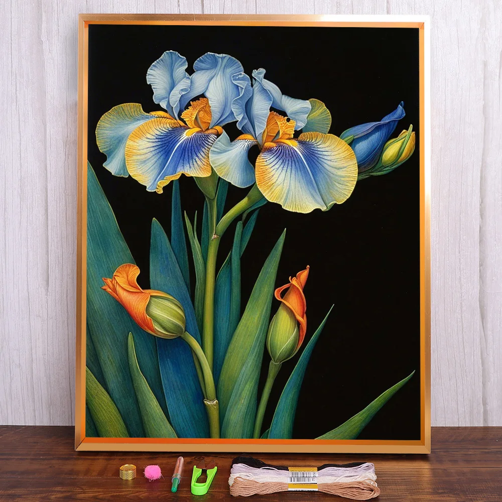 Flower Iris Printed 11CT Cross-Stitch Full Kit Embroidery DMC Threads Hobby Handicraft Sewing Knitting Floss Package Needle
Flower Iris Printed 11CT Cross-Stitch Full Kit Embroidery DMC Threads Hobby Handicraft Sewing Knitting Floss Package Needle