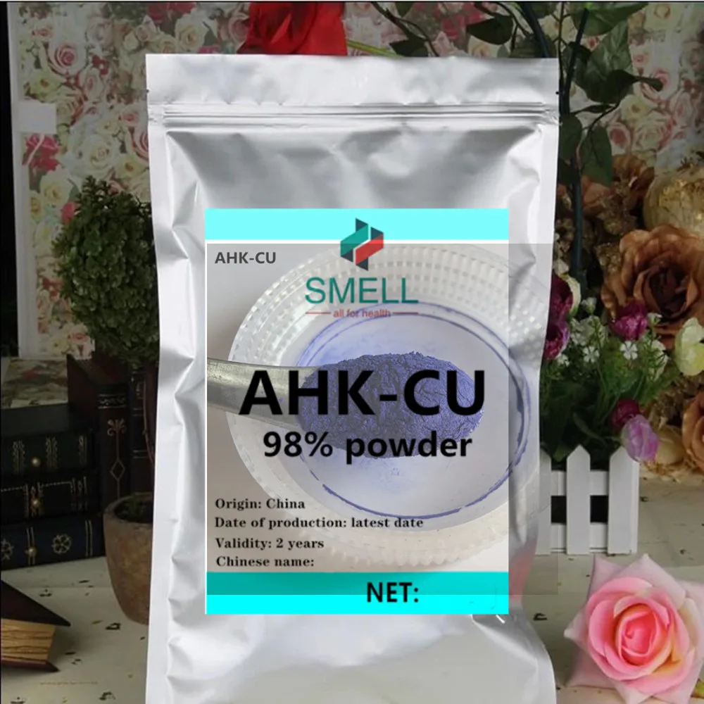 Оптовый порошок синих медных пептидов AHK-CU 99%, в индивидуальных пакетах из алюминиевой фольги с двойной пластиковой внутренней упаковкой, косметическое сырье для кожи
Оптовый порошок синих медных пептидов AHK-CU 99%, в индивидуальных пакетах из алюминиевой фольги с двойной пластиковой внутренней упаковкой, косметическое сырье для кожи