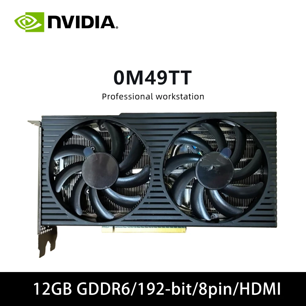 RTX 3060 12GB GPU 0M49TT gaming Graphics Card 12GB GDDR6 192-bit PCI-E 3.0 HDMI DP 8-pin For Desktop PC Computer Game or office
RTX 3060 12GB GPU 0M49TT gaming Graphics Card 12GB GDDR6 192-bit PCI-E 3.0 HDMI DP 8-pin For Desktop PC Computer Game or office
