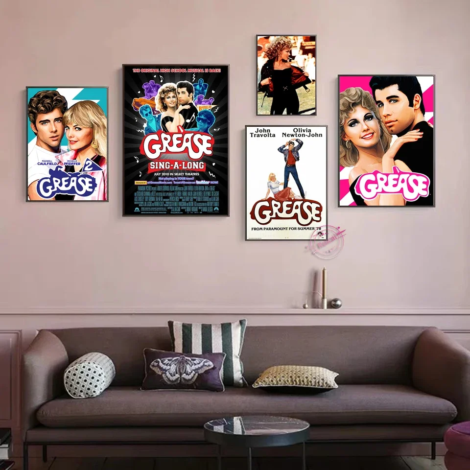 Grease Movie Poster 1978 Vintage Canvas Art Bar Posters Wall Sticker Home Decor Gift
Grease Movie Poster 1978 Vintage Canvas Art Bar Posters Wall Sticker Home Decor Gift
