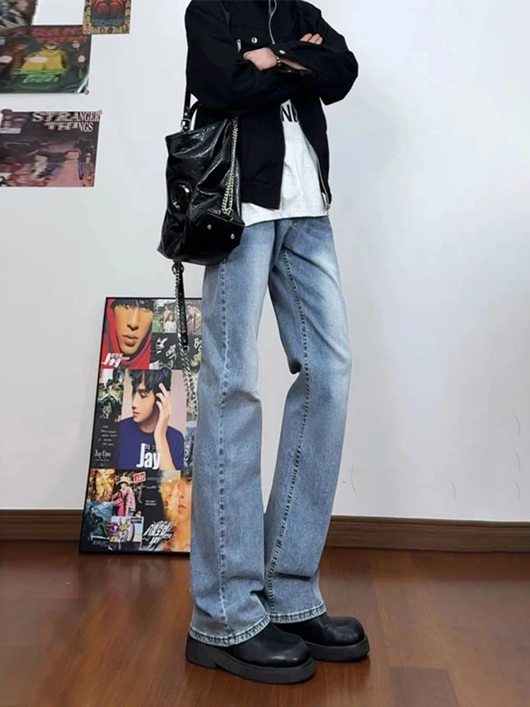 Slim Straight Light Blue Denim Jeans Men's Spring Autumn American Vibe Long Leg Lengthening Narrow Version Youth Faion
Slim Straight Light Blue Denim Jeans Men's Spring Autumn American Vibe Long Leg Lengthening Narrow Version Youth Faion