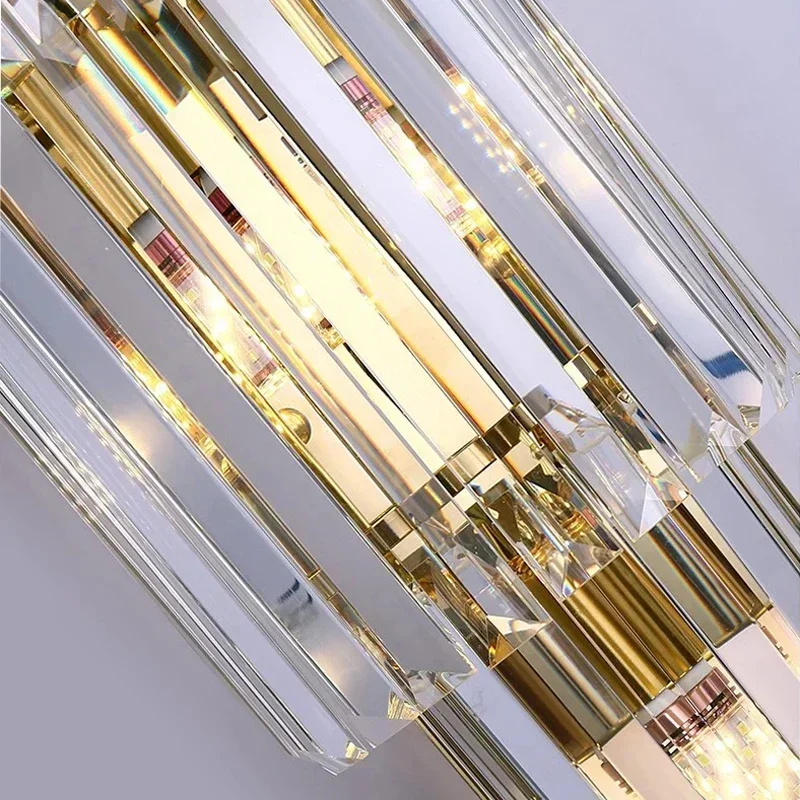 Modern Crystal Wall Lamp for Corridor Bedroom Staircase Indoor Lighting Villa Duplex Living Room - Home Decor Background Light
Modern Crystal Wall Lamp for Corridor Bedroom Staircase Indoor Lighting Villa Duplex Living Room - Home Decor Background Light