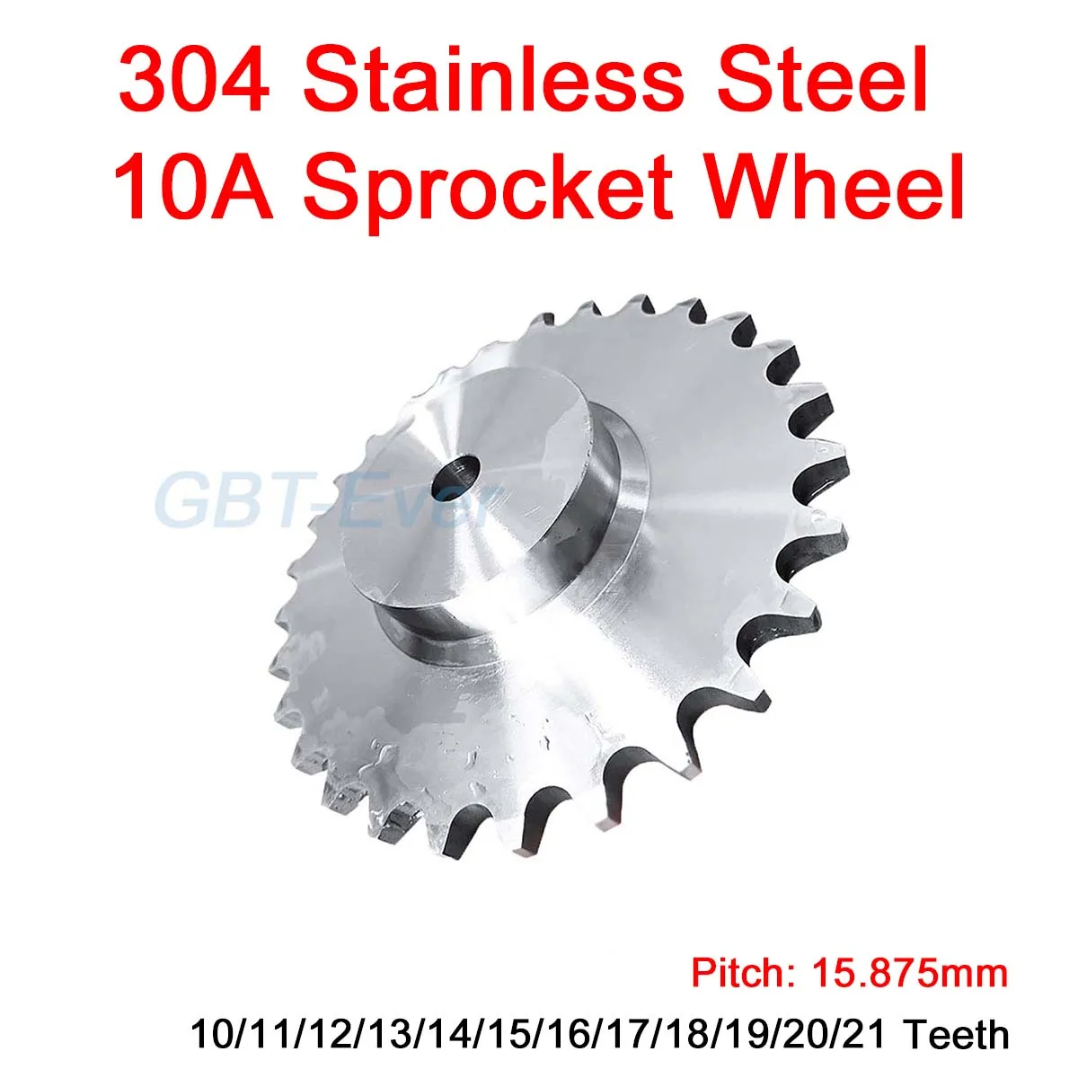 1Pcs 10A Sprocket Chain Gear 10T-21T Teeth 304 Stainless Steel Industrial Sprocket Wheel for Roller Chain Motor Drive Sprocket
1Pcs 10A Sprocket Chain Gear 10T-21T Teeth 304 Stainless Steel Industrial Sprocket Wheel for Roller Chain Motor Drive Sprocket