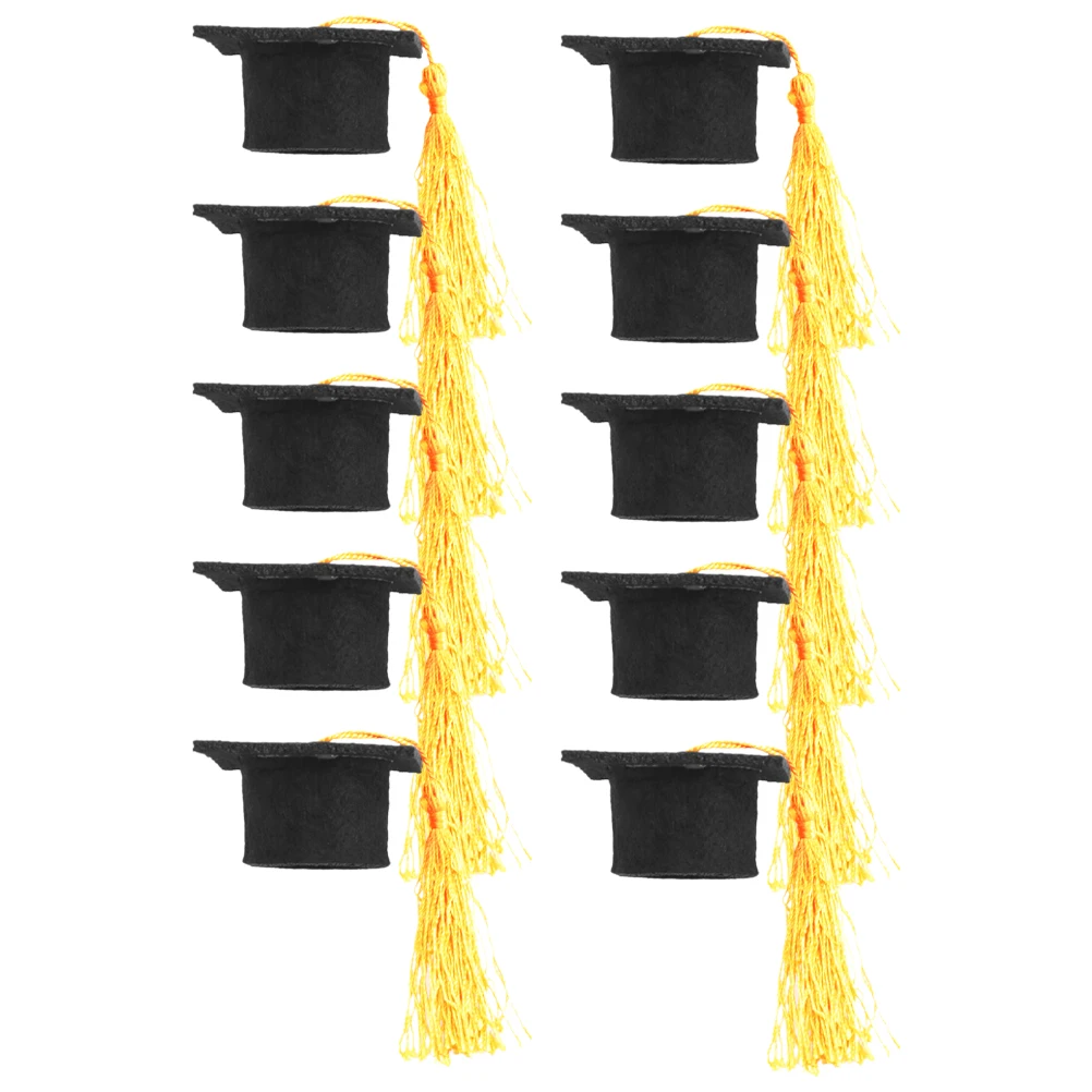 10pcs Mini Graduation Hat Cover Bottle Tassel Bottle Caps Caps Set Funny Stopper Accessories
10pcs Mini Graduation Hat Cover Bottle Tassel Bottle Caps Caps Set Funny Stopper Accessories