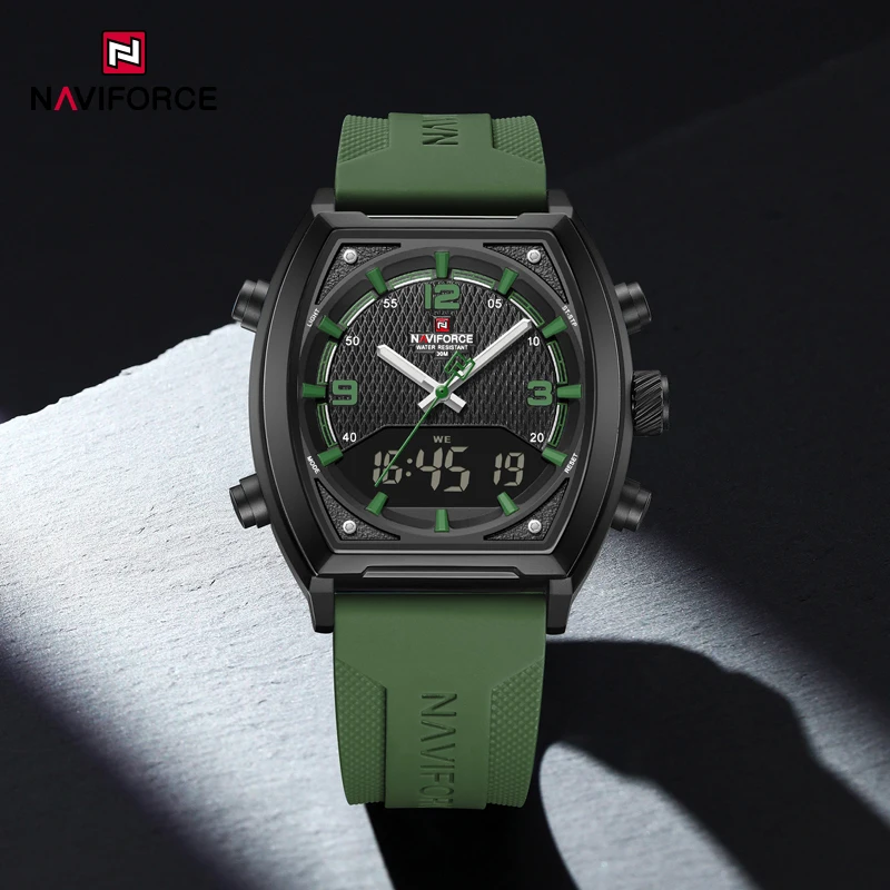 NAVIFORCE Men Luxury Genuine Leather Analog Digital Wristwatch Business Office Waterproof Quartz Male Watches Relogio Masculino
NAVIFORCE Men Luxury Genuine Leather Analog Digital Wristwatch Business Office Waterproof Quartz Male Watches Relogio Masculino
