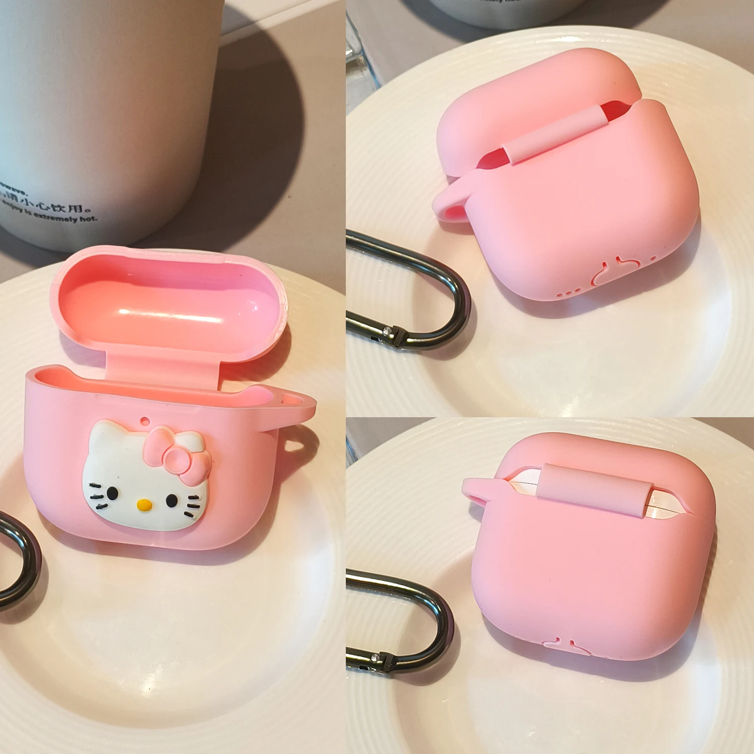 Solid color thick soft silicone for Hello Kitty headphone case suitable for AirPods 4 3 2/1 pro pro2 minimalist protective case
Solid color thick soft silicone for Hello Kitty headphone case suitable for AirPods 4 3 2/1 pro pro2 minimalist protective case