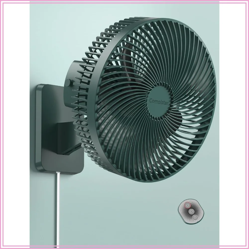 10-Inch Wall Mount Oscillating Fan with Remote and Timer, Quiet Corner Fan for Bedroom, 4 Speeds
10-Inch Wall Mount Oscillating Fan with Remote and Timer, Quiet Corner Fan for Bedroom, 4 Speeds