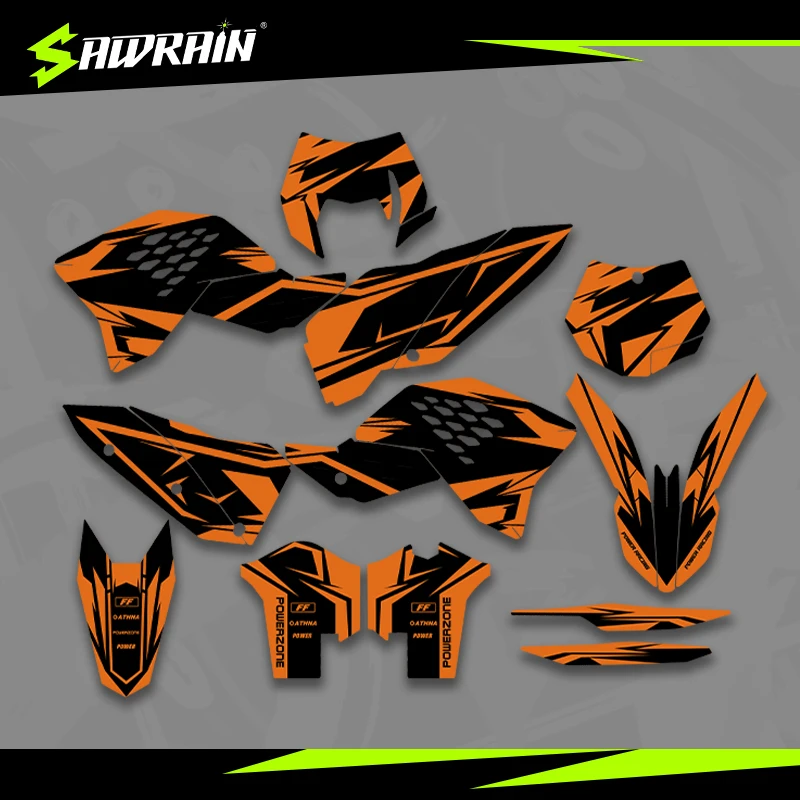 Мотоциклетные графические фоны Sawrain, наборы наклеек для KTM EXC XCW SXF 07-10SXF 08-11EXC 004
Мотоциклетные графические фоны Sawrain, наборы наклеек для KTM EXC XCW SXF 07-10SXF 08-11EXC 004