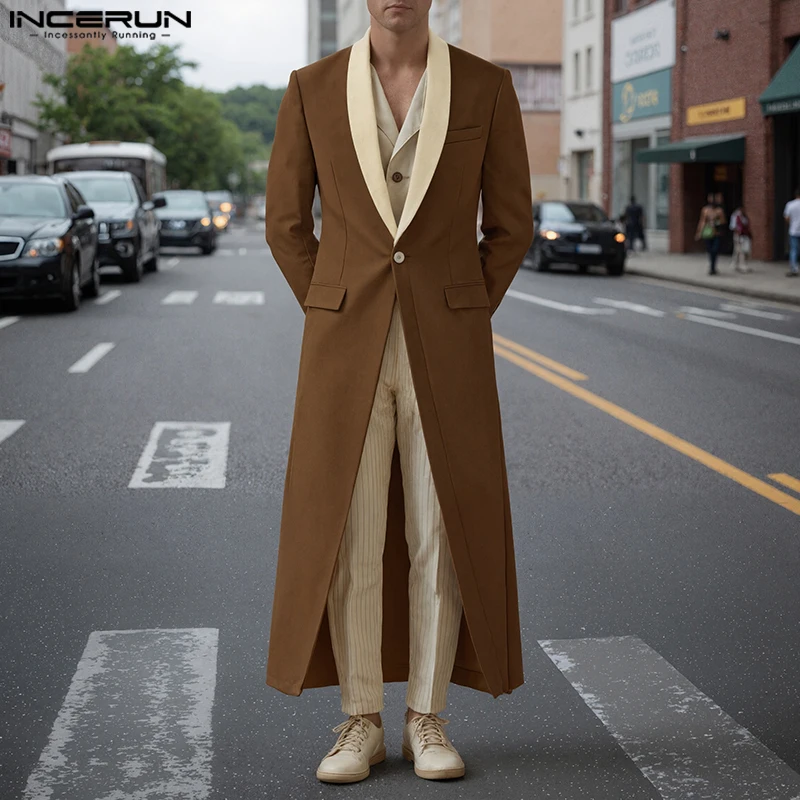 INCERUN Men Blazer Patchwork Lapel Long Sleeve One Button Casual Long Style Blazer Men Streetwear 2025 Elegant Fashion Male Suit
INCERUN Men Blazer Patchwork Lapel Long Sleeve One Button Casual Long Style Blazer Men Streetwear 2025 Elegant Fashion Male Suit