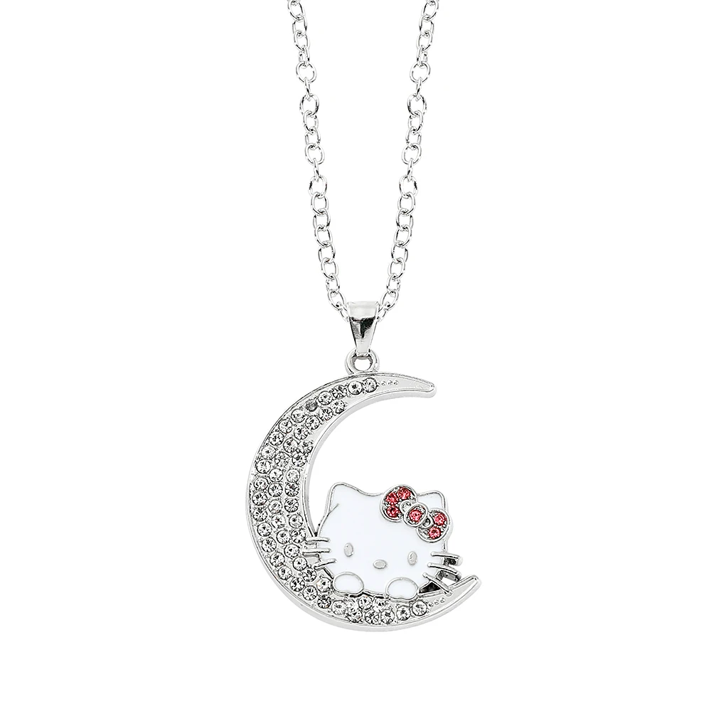 Sanrio мультфильм аниме «Hello Kitty», ожерелье, модное креативное полумесяц, цепочка на шею «Hello Kitty» для женщин и девочек, ювелирные изделия, подарки
Sanrio мультфильм аниме «Hello Kitty», ожерелье, модное креативное полумесяц, цепочка на шею «Hello Kitty» для женщин и девочек, ювелирные изделия, подарки