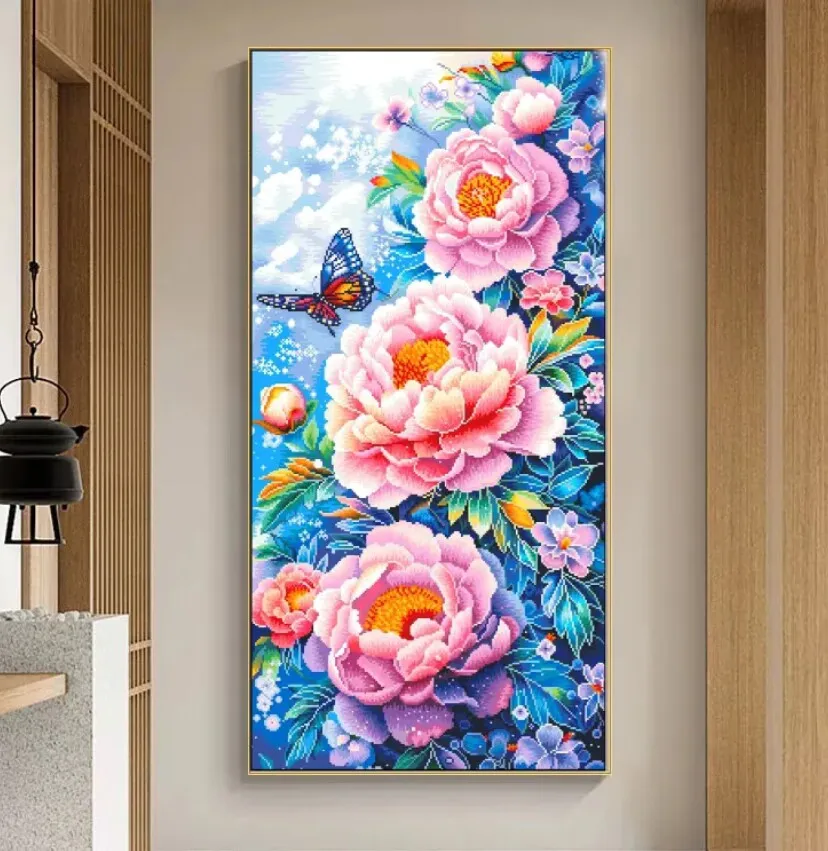 Butterfly Flowers 9CT Printed Cross Stitch Kits Embroidery DIY Chinese Needlework Home Decor Craft 120x65cm 2 Styles
Butterfly Flowers 9CT Printed Cross Stitch Kits Embroidery DIY Chinese Needlework Home Decor Craft 120x65cm 2 Styles