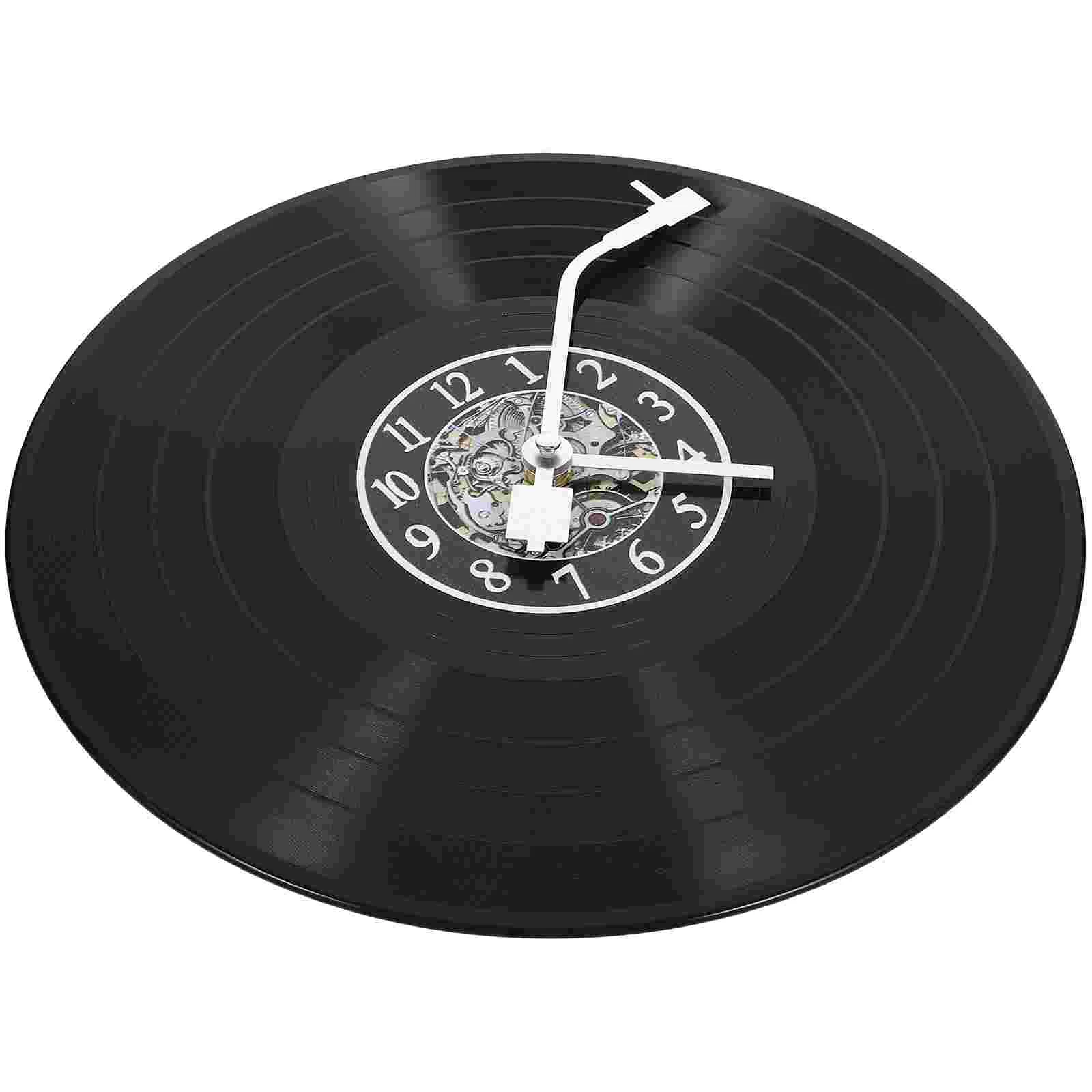 Vinyl Record 30cm Black Plastic Hanging Vinyl Record Wall Clock Clock Modern Decor Phonograph for Living Bedroom Office
Vinyl Record 30cm Black Plastic Hanging Vinyl Record Wall Clock Clock Modern Decor Phonograph for Living Bedroom Office