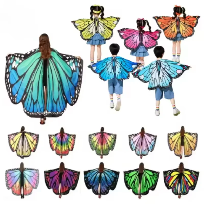 Halloween Dance Cloak Cape Women Performance Stage Dress-up Rainbow Butterfly Wings Cape Shawl Fancy Costumes Role Play Props
Halloween Dance Cloak Cape Women Performance Stage Dress-up Rainbow Butterfly Wings Cape Shawl Fancy Costumes Role Play Props