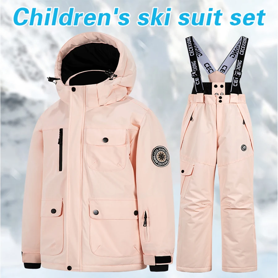 -30 degrees winter Children Snowsuit Kids Ski Suits 2Piece Outdoor Sports Snowboarding Snow Suit For Boys And Girls Ski suit set
-30 degrees winter Children Snowsuit Kids Ski Suits 2Piece Outdoor Sports Snowboarding Snow Suit For Boys And Girls Ski suit set