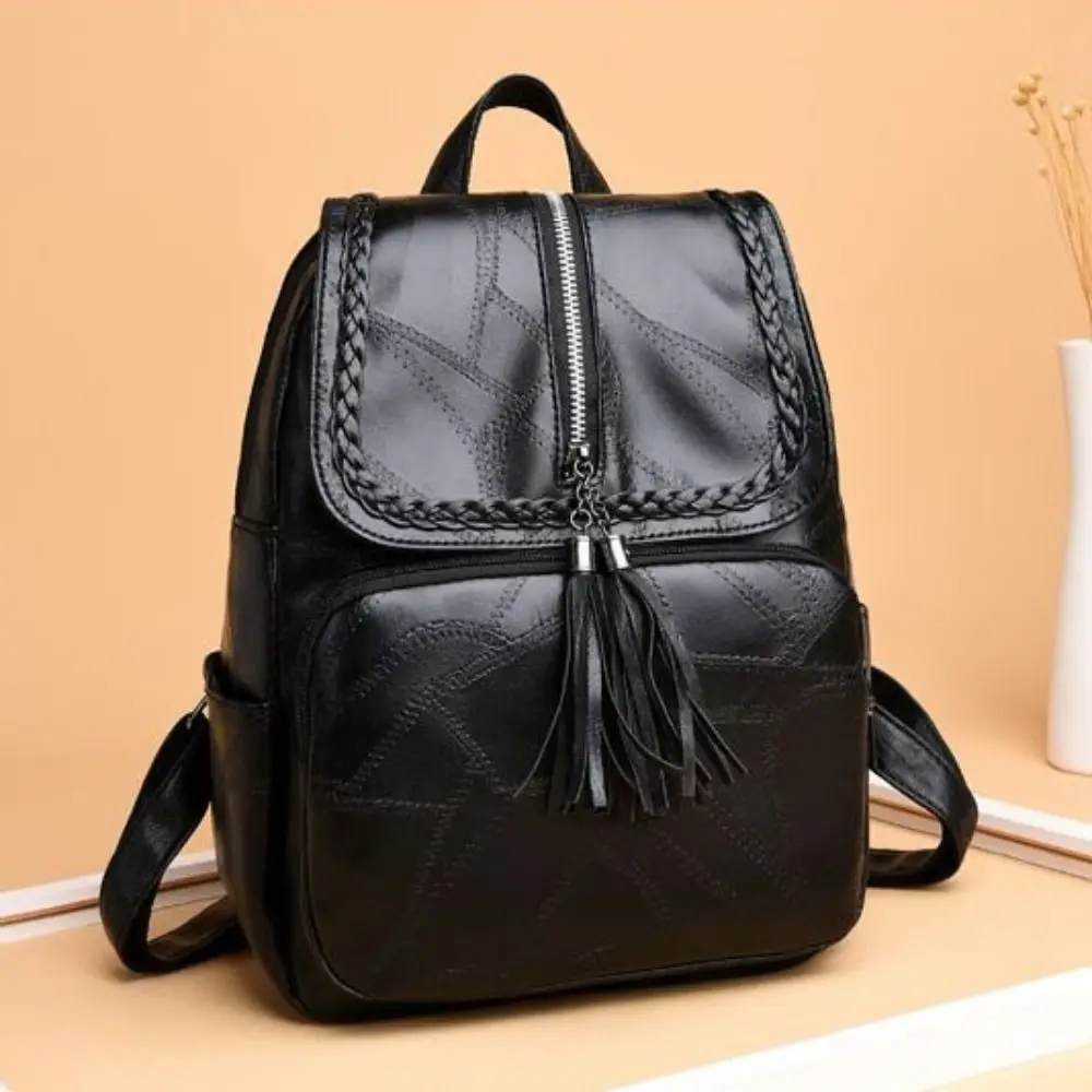 Cute PU PU Mom Backpack Small Pack Tassel Zipper Solid Color Shoulder Bag Korean Style Handbag Retro Backpack Children
Cute PU PU Mom Backpack Small Pack Tassel Zipper Solid Color Shoulder Bag Korean Style Handbag Retro Backpack Children