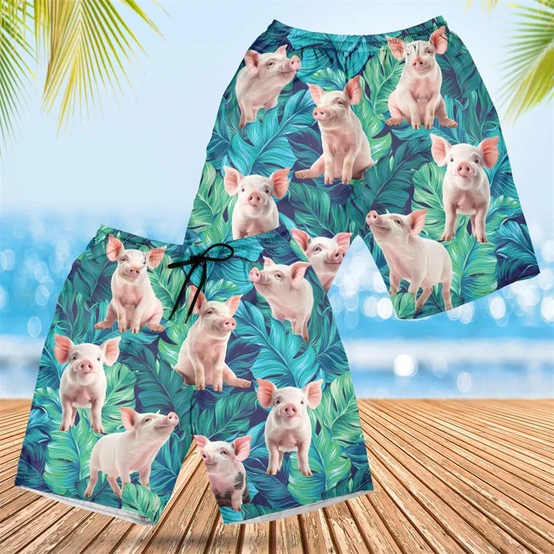 Hawaiian Animal Boys' Underwear Women's Aloha Pants Top Hip Hop Pig Pattern Shorts Men's Clothing Fun Design Beach Shorts
Hawaiian Animal Boys' Underwear Women's Aloha Pants Top Hip Hop Pig Pattern Shorts Men's Clothing Fun Design Beach Shorts