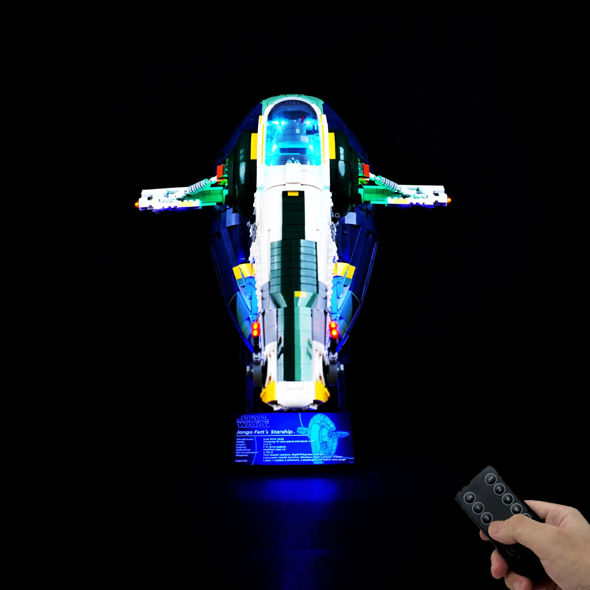 DIY LED Light Kit Mandalorian Patrol Craft Light Kit Remote RGB LED for 75409 Stellar Pursuit Display (Lights Only)
DIY LED Light Kit Mandalorian Patrol Craft Light Kit Remote RGB LED for 75409 Stellar Pursuit Display (Lights Only)