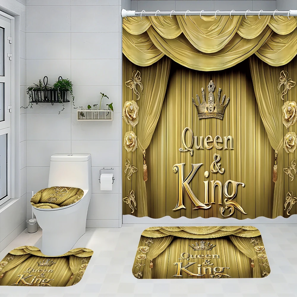 Dignified Yellow Bathroom Four-piece Set - Avant-garde Waterproof Shower Curtain, creating a complete bathroom kit
Dignified Yellow Bathroom Four-piece Set - Avant-garde Waterproof Shower Curtain, creating a complete bathroom kit