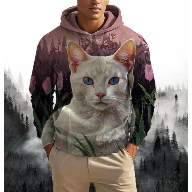 2025 Fashion 3D Printed Sunshine Flower Cat Men's Snow Animal Pattern Hoodie Breathable Oversized Long Sleeve Sportswear
2025 Fashion 3D Printed Sunshine Flower Cat Men's Snow Animal Pattern Hoodie Breathable Oversized Long Sleeve Sportswear