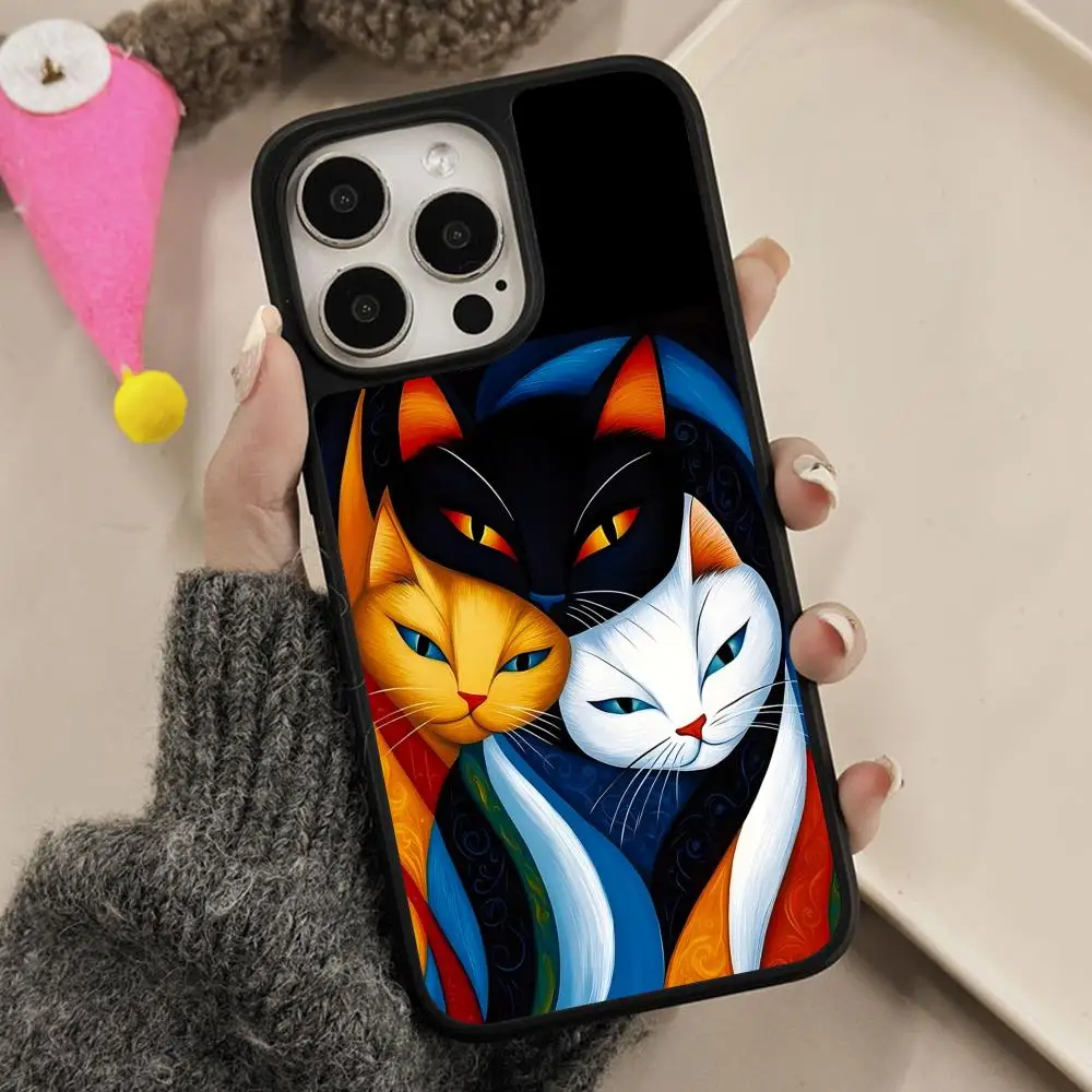 Cute Art Cat Matte Surface Mobile Phone Case for iPhone 17 16 15 14 13 12 11 Air Pro Max Plus Colorful Cover
Cute Art Cat Matte Surface Mobile Phone Case for iPhone 17 16 15 14 13 12 11 Air Pro Max Plus Colorful Cover