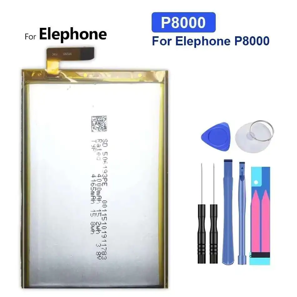 Для смартфона Elephone P8000 аккумулятор мобильного телефона 4165 мАч надежная замена
Для смартфона Elephone P8000 аккумулятор мобильного телефона 4165 мАч надежная замена
