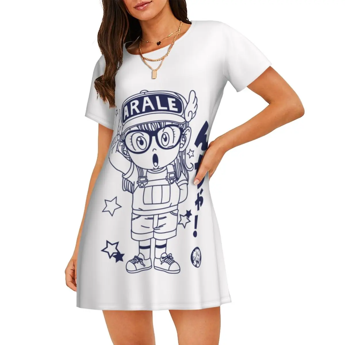 Женская ночная рубашка Dr Slumpes Manga с короткими рукавами и принтом Robot Arale, ночные рубашки с короткими рукавами, ночные рубашки для прогулок и отдыха
Женская ночная рубашка Dr Slumpes Manga с короткими рукавами и принтом Robot Arale, ночные рубашки с короткими рукавами, ночные рубашки для прогулок и отдыха