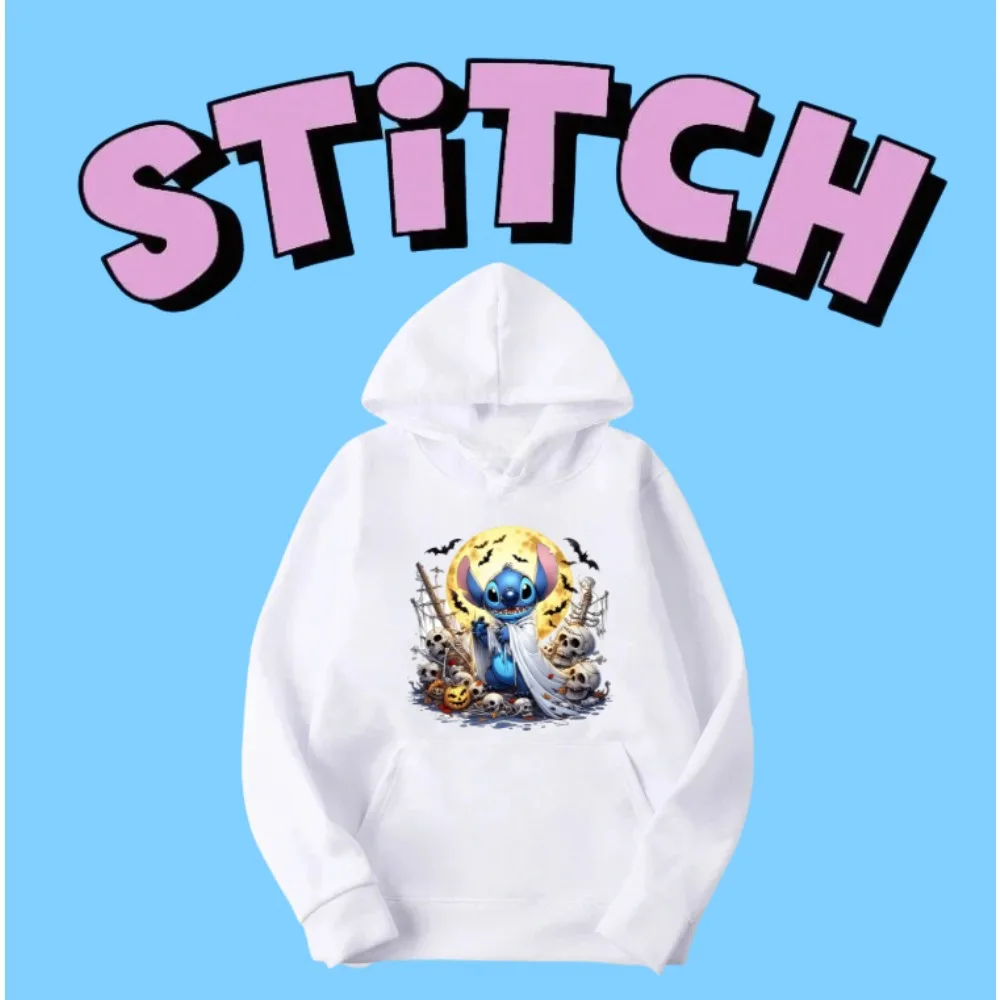 Disney Stitch Halloween Print Hooded Sweatshirt for Men and Women, High-quality Autumn and Winter Sweatshirt Long Sleeved Top
Disney Stitch Halloween Print Hooded Sweatshirt for Men and Women, High-quality Autumn and Winter Sweatshirt Long Sleeved Top