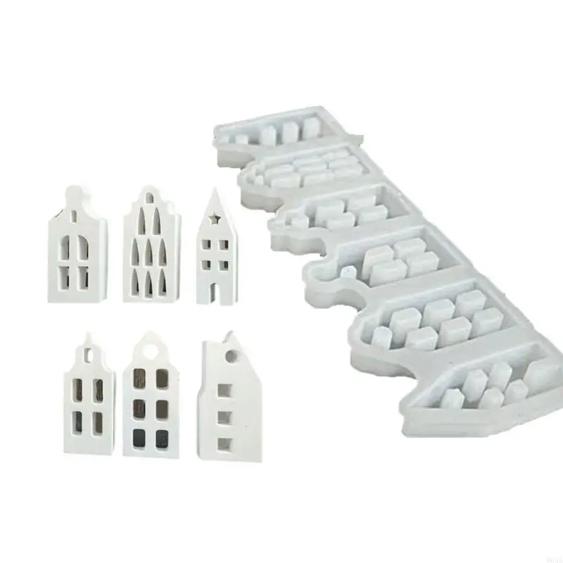 Flexible Silicone Mold Miniature House Shaped Decoration Making Mould Temperature Resistant Gypsum Mould for Ornament 964A
Flexible Silicone Mold Miniature House Shaped Decoration Making Mould Temperature Resistant Gypsum Mould for Ornament 964A