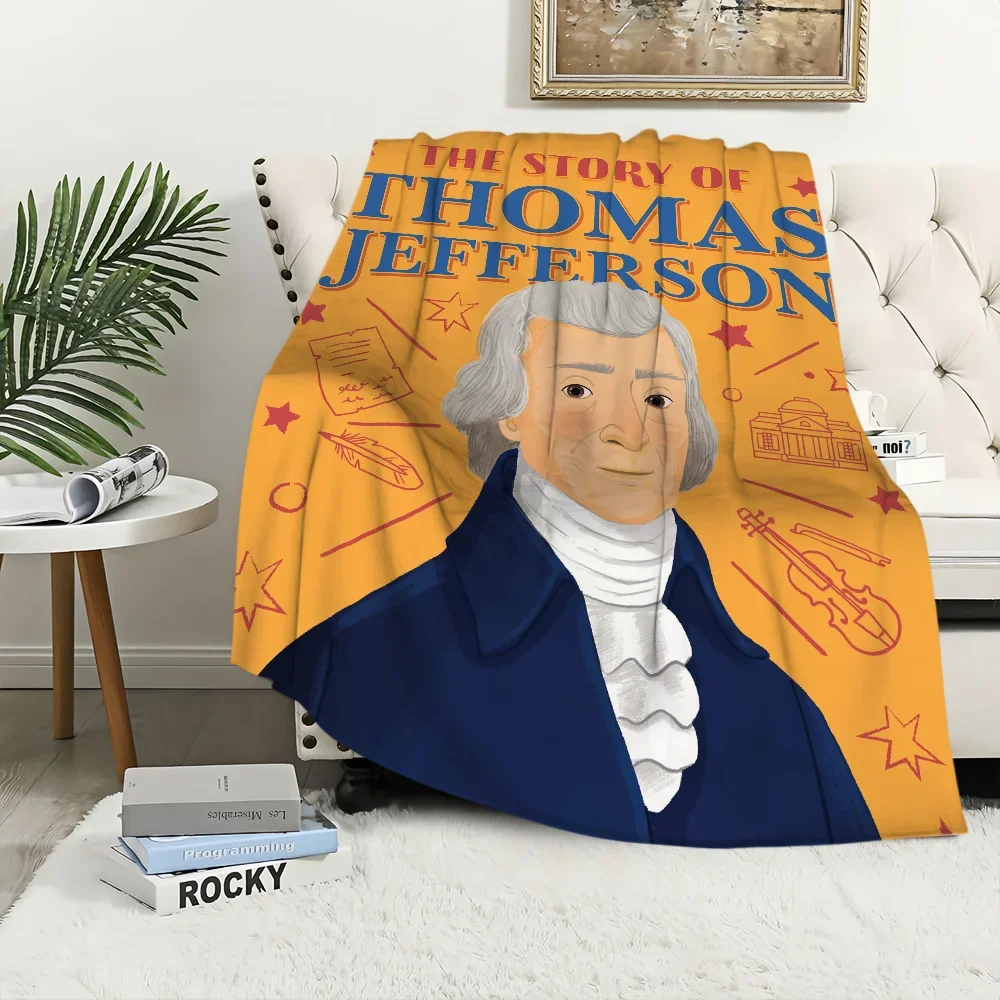 Фланелевое одеяло США Thomas Jefferson для дивана, путешествий, пешего туризма, пикника, постельные принадлежности, идеальный подарок на день рождения
Фланелевое одеяло США Thomas Jefferson для дивана, путешествий, пешего туризма, пикника, постельные принадлежности, идеальный подарок на день рождения
