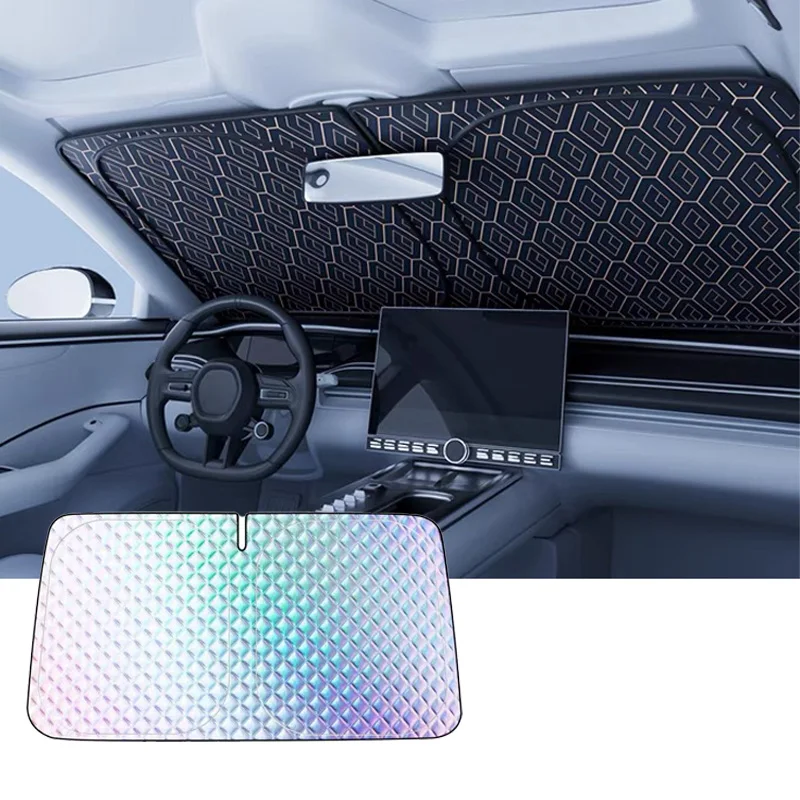 Модернизированный солнцезащитный козырек на лобовое стекло для автомобиля, утолщенная теплоизоляция, охлаждающий солнцезащитный козырек, УФ-светоотражающий солнцезащитный козырек, полное покрытие
Модернизированный солнцезащитный козырек на лобовое стекло для автомобиля, утолщенная теплоизоляция, охлаждающий солнцезащитный козырек, УФ-светоотражающий солнцезащитный козырек, полное покрытие