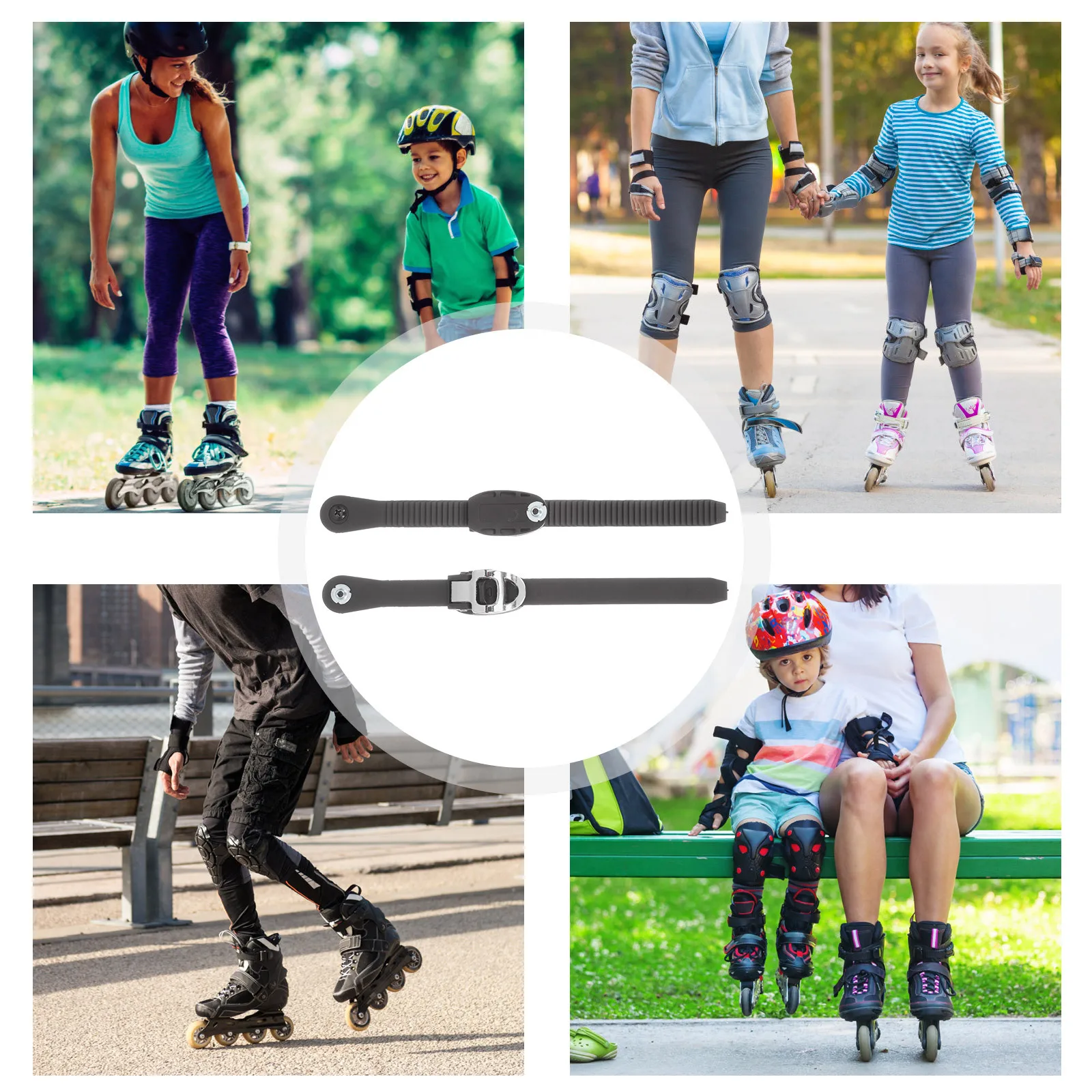 2 Pcs Fixing Buckle Strap Ice Skating Shoes Belt for Roller Skate Inline Skates
2 Pcs Fixing Buckle Strap Ice Skating Shoes Belt for Roller Skate Inline Skates