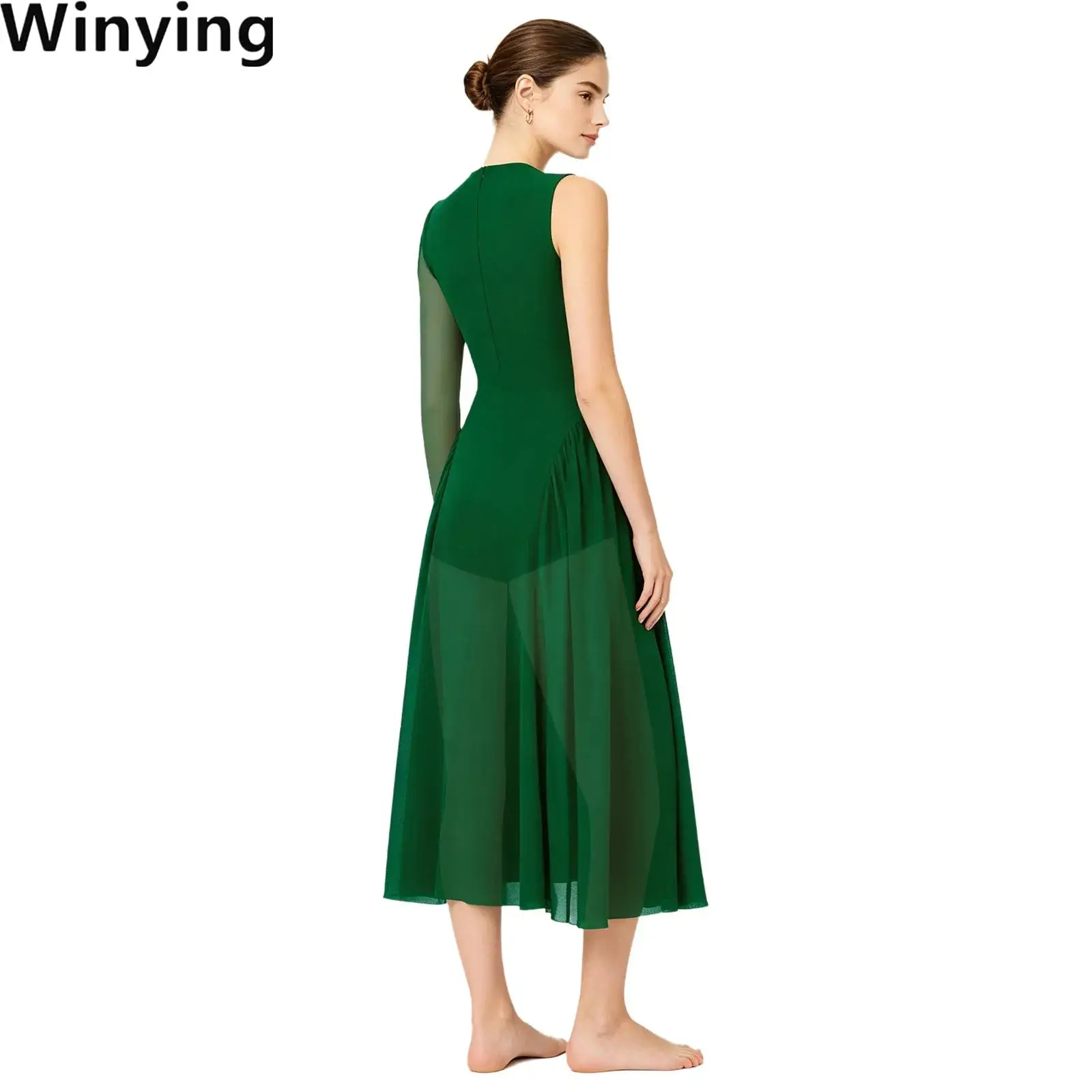 Women Sequins Dance Dress Asymmetrical Sleeves Cold Shoulder Long Sleeve Split Mesh Legs Built-in Briefs
Women Sequins Dance Dress Asymmetrical Sleeves Cold Shoulder Long Sleeve Split Mesh Legs Built-in Briefs