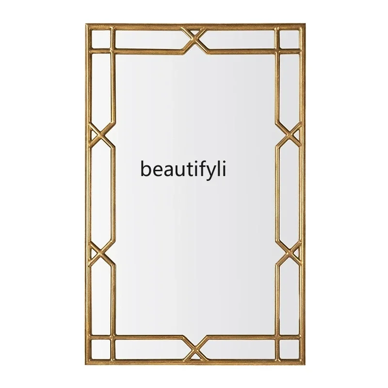 A26 French dressing mirror wall-mounted rectangular entrance mirror living room wall-mounted decorative mirror
A26 French dressing mirror wall-mounted rectangular entrance mirror living room wall-mounted decorative mirror