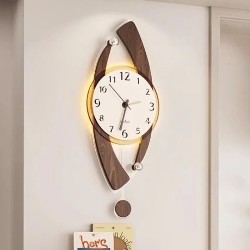 Настенные часы в стиле ретро, скандинавские минималистичные акриловые часы, элегантный эстетичный дизайн, часы для дома, прихожей, светящиеся часы
Настенные часы в стиле ретро, скандинавские минималистичные акриловые часы, элегантный эстетичный дизайн, часы для дома, прихожей, светящиеся часы