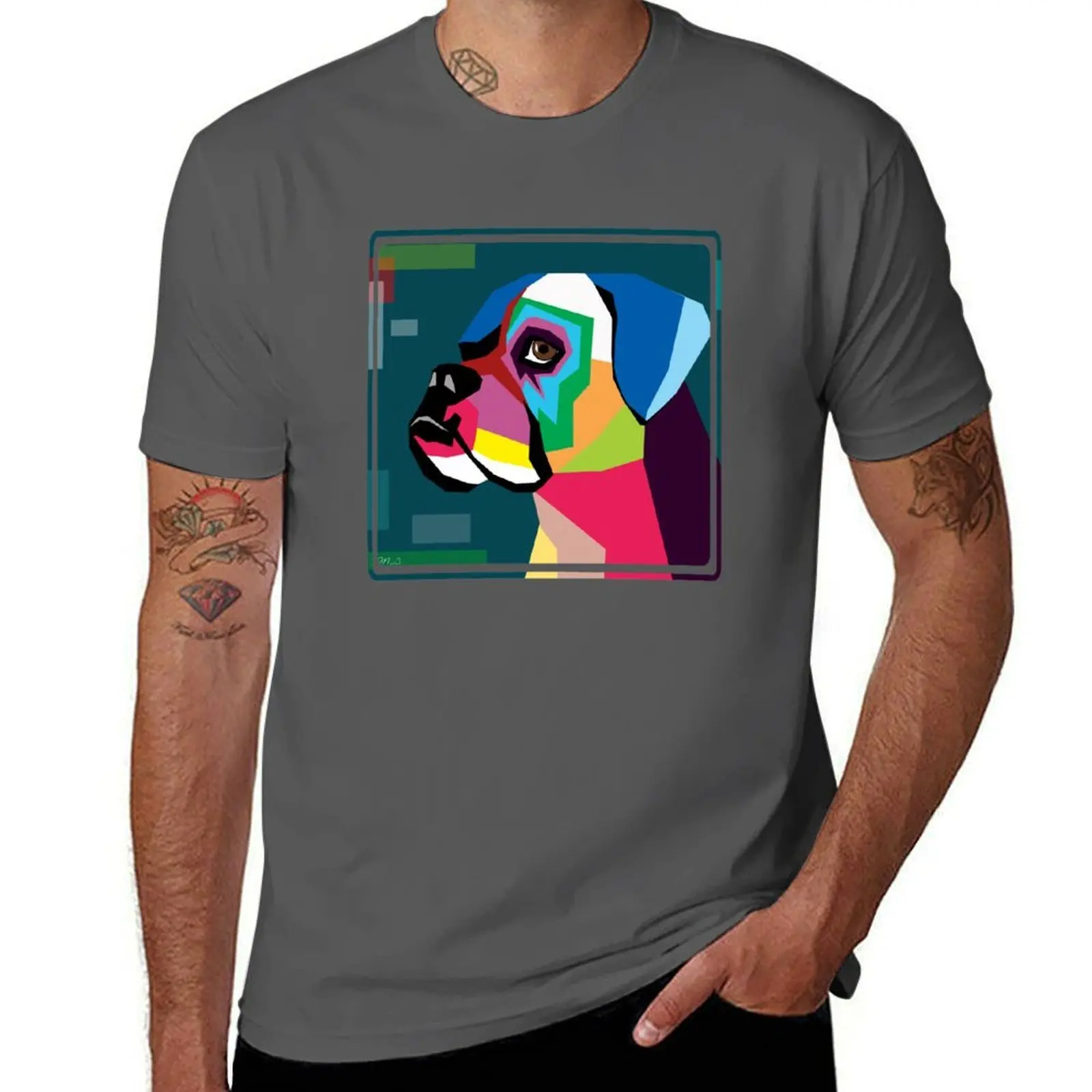boxer T-Shirt Simple Trendy Casual T-Shirt
boxer T-Shirt Simple Trendy Casual T-Shirt