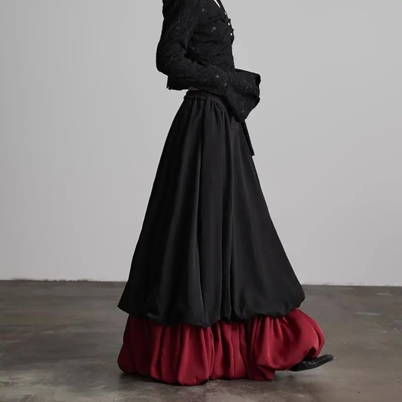 Black Splicing Fake Two-word Skirt Women's Spring New Temperament Thin Drape Design Versatile Two-color Skirt
Black Splicing Fake Two-word Skirt Women's Spring New Temperament Thin Drape Design Versatile Two-color Skirt