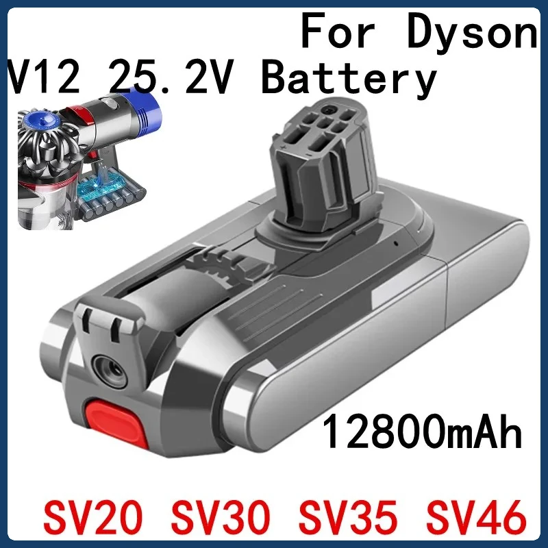 For Dyson V12 25.2V Battery 12800mAh Battery Compatible With SV20 SV30 SV35 SV46 Vacuum Cleaner Long battery life
For Dyson V12 25.2V Battery 12800mAh Battery Compatible With SV20 SV30 SV35 SV46 Vacuum Cleaner Long battery life
