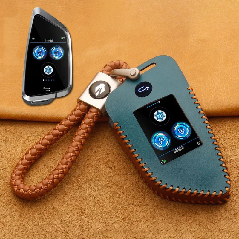 Leather for BMW Ford Toyota Audi KIA CF588 Modified Smart Touch Key LCD Screen Display Smart Remote Car Key Case Cover Keychain
Leather for BMW Ford Toyota Audi KIA CF588 Modified Smart Touch Key LCD Screen Display Smart Remote Car Key Case Cover Keychain