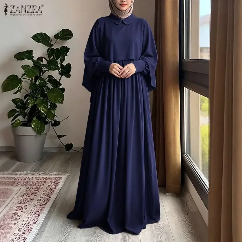 ZANZEA Ramadan Hijab Outfits Modest Muslim Sets Fashion 2PCS Poncho Blouse Dress Sets Women Long Sleeve Tops Suit 2 Pieces Sets
ZANZEA Ramadan Hijab Outfits Modest Muslim Sets Fashion 2PCS Poncho Blouse Dress Sets Women Long Sleeve Tops Suit 2 Pieces Sets
