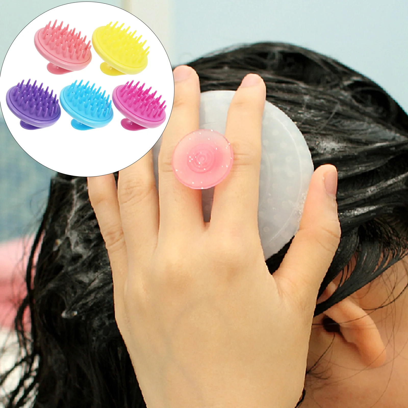 5Pcs Hair Scalp Massager Soft Touch Scalp Scrubber for Deep Cleansing Relieves Stress After Use Enhances Sleep Quality Compact
5Pcs Hair Scalp Massager Soft Touch Scalp Scrubber for Deep Cleansing Relieves Stress After Use Enhances Sleep Quality Compact