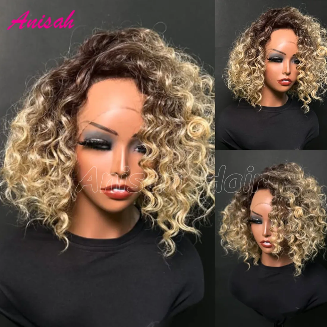 Ash Blonde Ombre Bob Wig with Dark Roots Short Lace Front Wig Human Hair Brazilian Curly Lace Closure Human Hair Wig for Women
Ash Blonde Ombre Bob Wig with Dark Roots Short Lace Front Wig Human Hair Brazilian Curly Lace Closure Human Hair Wig for Women