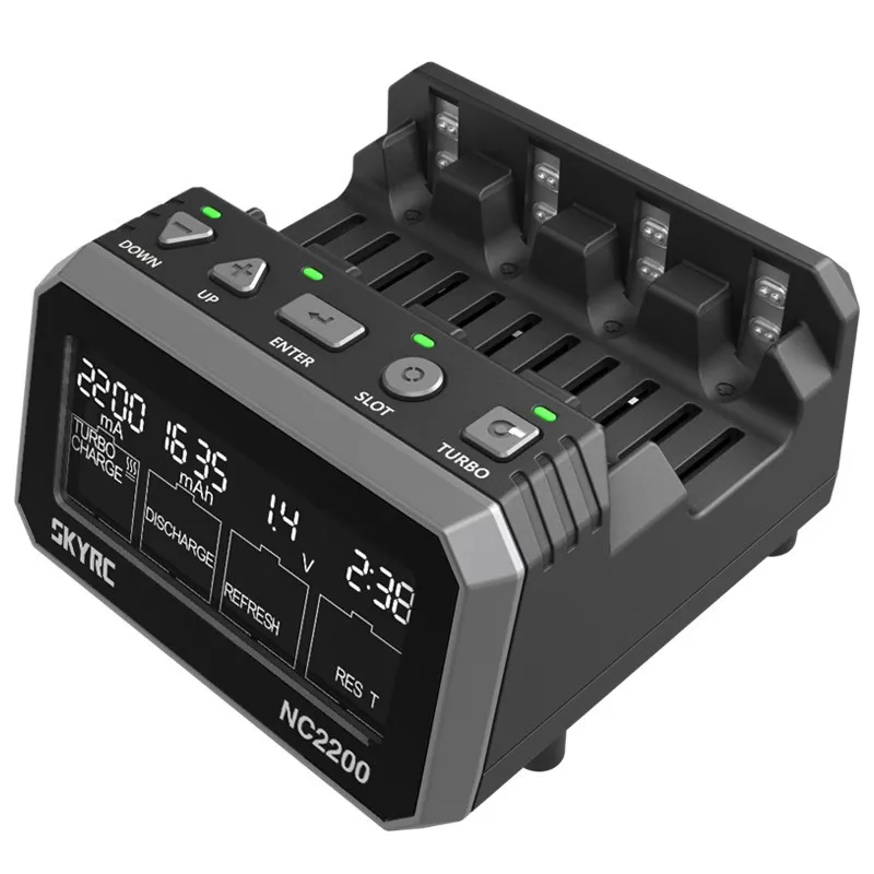 SKYRC NC2200 No 5 нет. Умное зарядное устройство 7, NiMH/NiCr, поддерживает обнаружение внутреннего сопротивления аккумулятора
SKYRC NC2200 No 5 нет. Умное зарядное устройство 7, NiMH/NiCr, поддерживает обнаружение внутреннего сопротивления аккумулятора