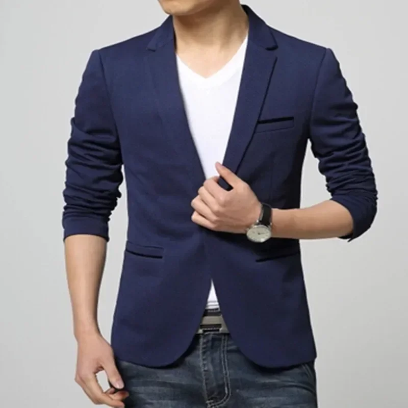 New 2026 Spring Autumn Fashion Slim Fit One Button Solid Color Blazer Men Business Casual Men's M-5XL Clothing Suit Jacket Men
New 2026 Spring Autumn Fashion Slim Fit One Button Solid Color Blazer Men Business Casual Men's M-5XL Clothing Suit Jacket Men