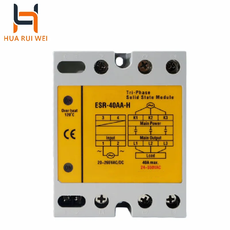 2026 Hot Sale New ESR-40AA-H Industrial Automation Solid State Relay
2026 Hot Sale New ESR-40AA-H Industrial Automation Solid State Relay