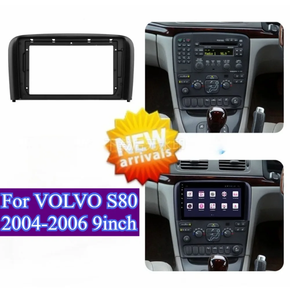 For VOLVO S80 2004-2006 9inch Car Stereo GPS DVD Panel Radio Frame Fascias Adapter Audio ABSCover Dash Kit Bezel Without Battery
For VOLVO S80 2004-2006 9inch Car Stereo GPS DVD Panel Radio Frame Fascias Adapter Audio ABSCover Dash Kit Bezel Without Battery