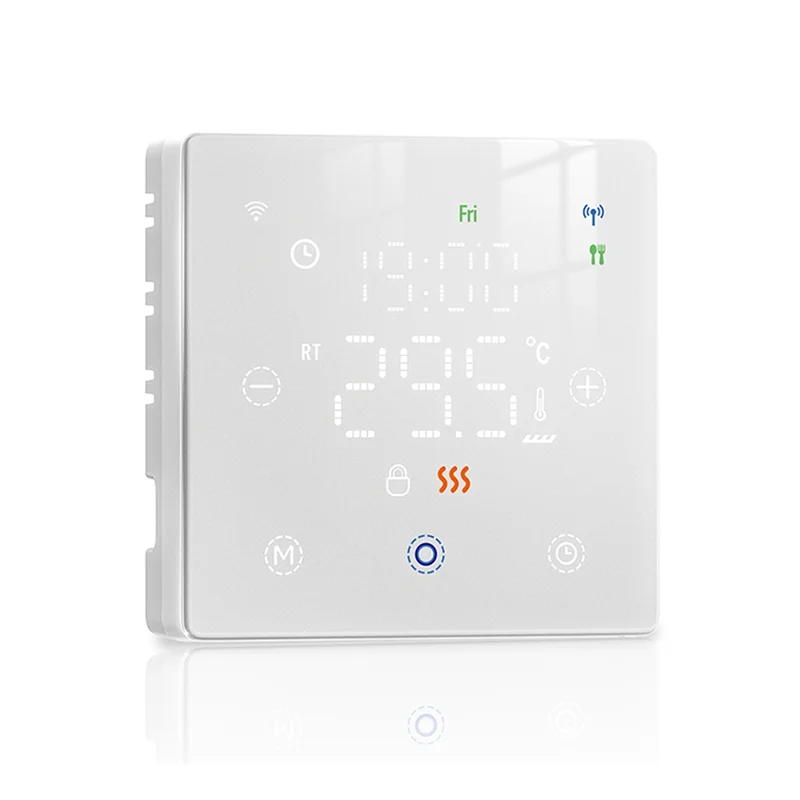 FFYY-дистанционный регулятор температуры, умный термостат Tuya Zigbee, газовый котел для воды/электрического подогрева пола, голосовое приложение B 
FFYY-дистанционный регулятор температуры, умный термостат Tuya Zigbee, газовый котел для воды/электрического подогрева пола, голосовое приложение B