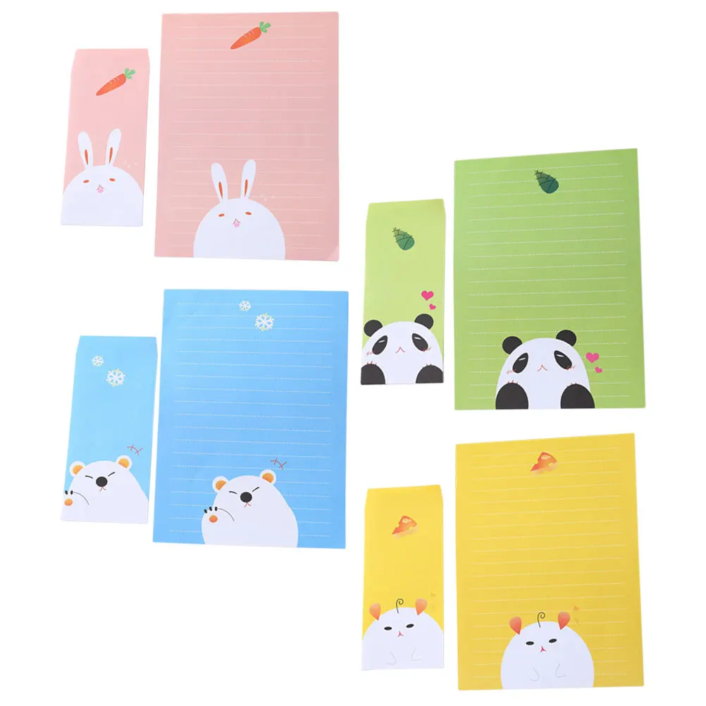 4 Sets Letter Paper Envelope Kits Colored Envelopes Writing Supplies Cute Patterns Elegant Design Stationery Set For Special
4 Sets Letter Paper Envelope Kits Colored Envelopes Writing Supplies Cute Patterns Elegant Design Stationery Set For Special