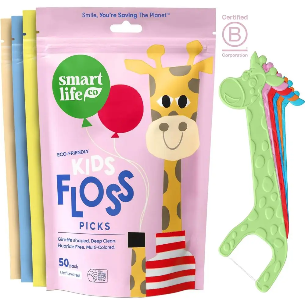Biodegradable Dental Picks for Kids - 200 Count, Wheat-Based, Fluoride & PA Free, Safe for Toddler Teeth
Biodegradable Dental Picks for Kids - 200 Count, Wheat-Based, Fluoride & PA Free, Safe for Toddler Teeth
